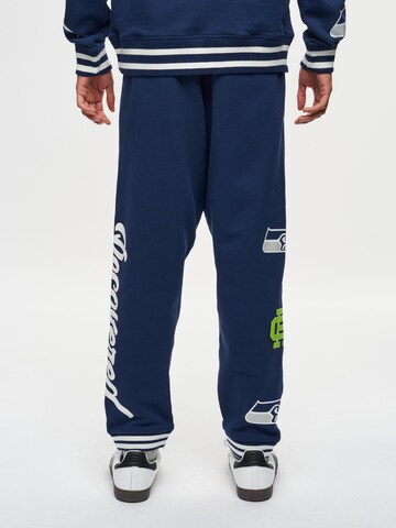 Recovered Tapered Sporthose 'NFL Seahawks Emerald City' in Blau