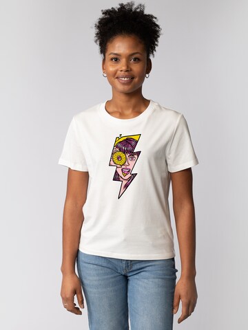 Maglietta 'Donut' di Watapparel in bianco: frontale