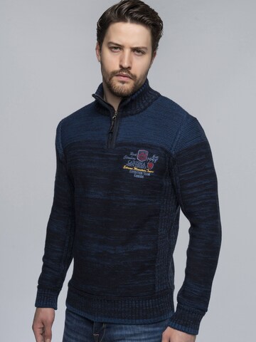 Pull-over CARISMA en bleu : devant