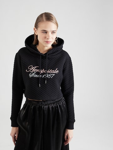 AÉROPOSTALE Sweatshirt i svart: framsida