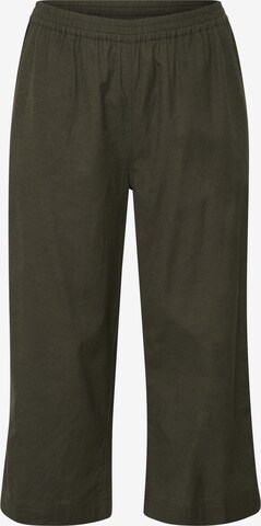 KAFFE CURVE Loose fit Trousers 'Vicca' in Green: front