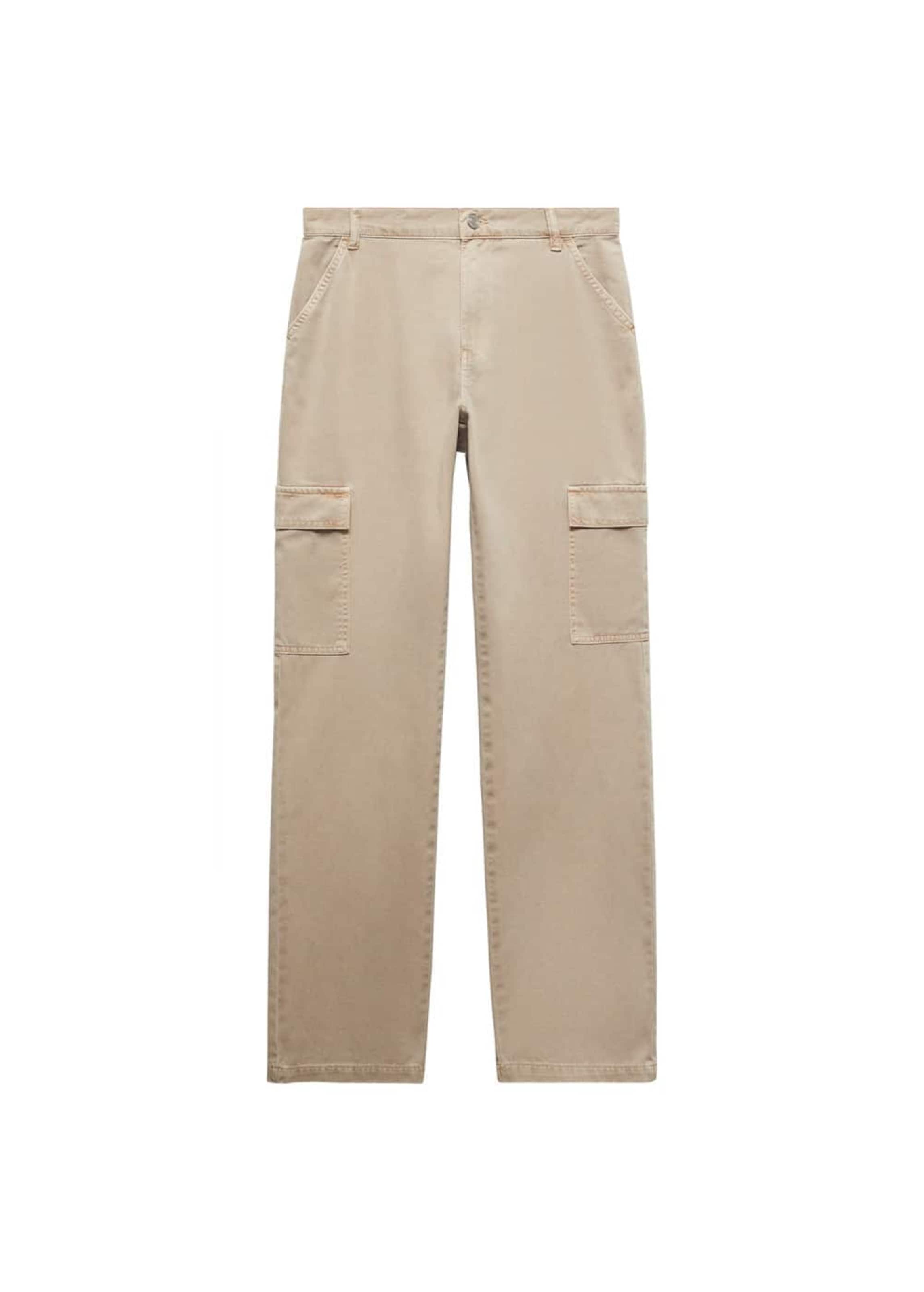 MANGO Regularen Kavbojke | bež barva: sprednja stran