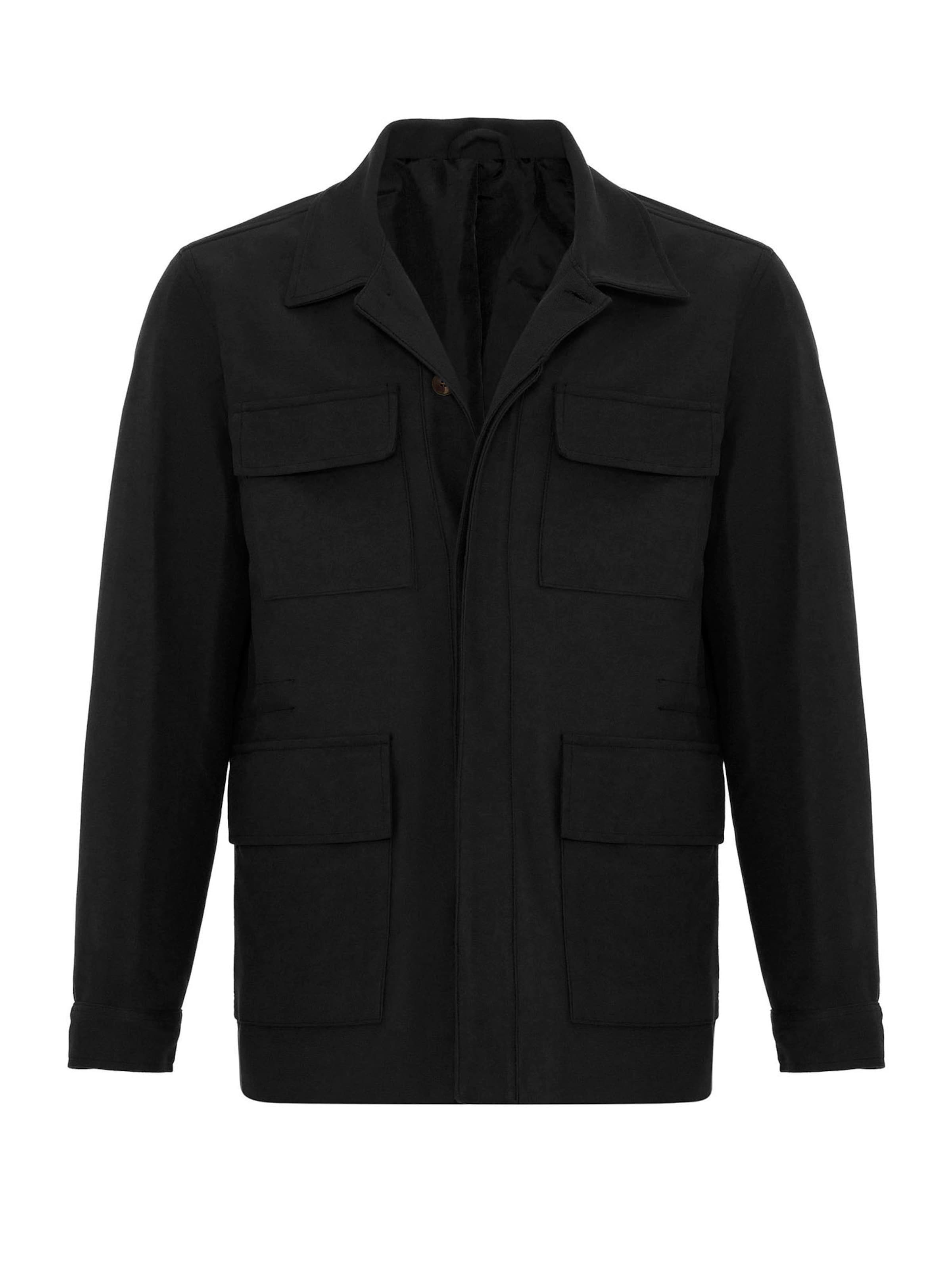 Antioch Φθινοπωρινό και ανοιξιάτικο μπουφάν σε μαύρο: μπροστά