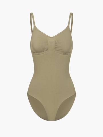 creamy Shapingbody 'Bodysuit Sculpting Shapewear mit Slip' in Grün: Vorderseite
