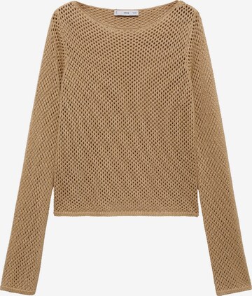 MANGO Sweater 'MARIA' in Brown: front