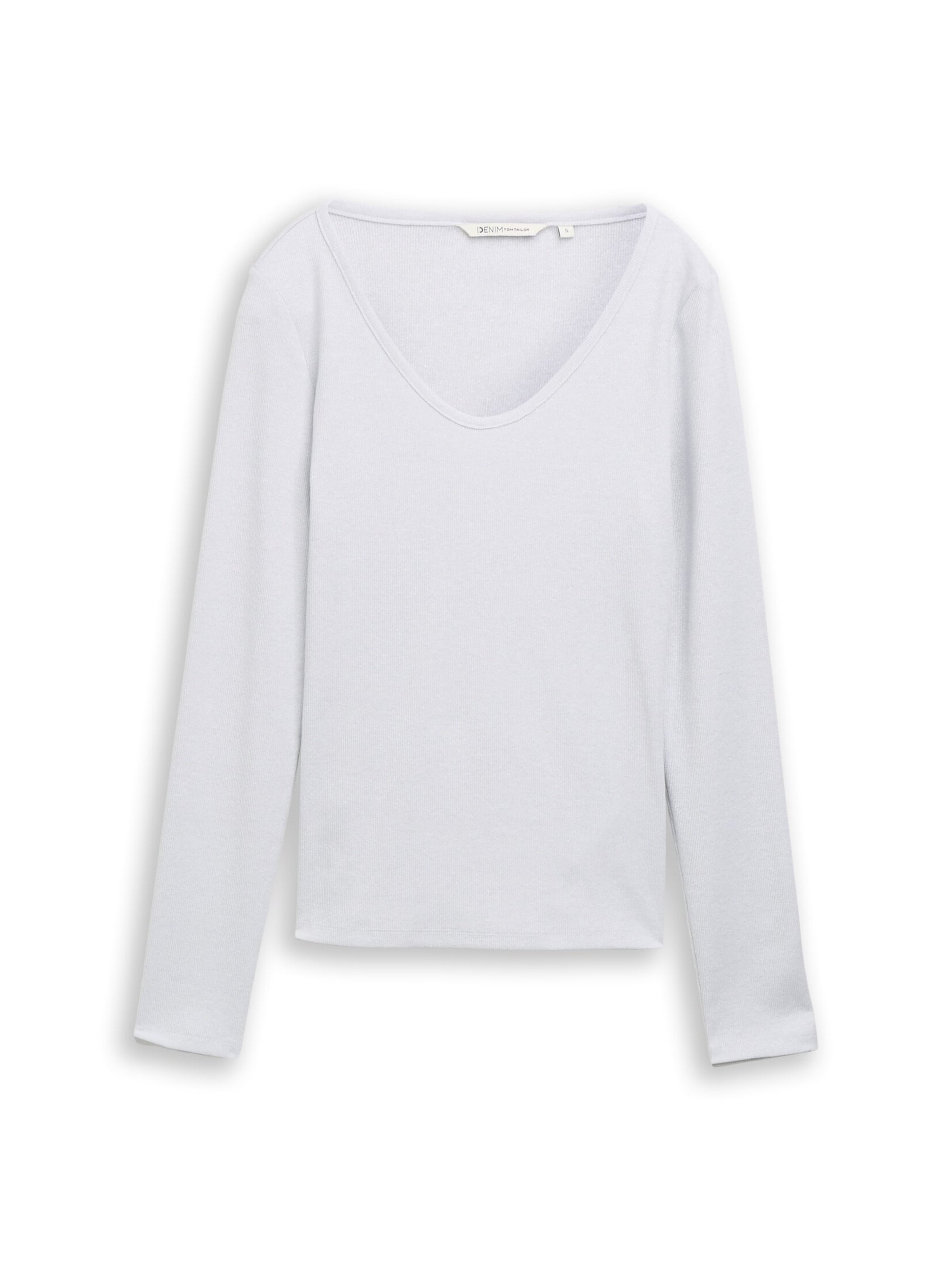 T-shirt TOM TAILOR DENIM en blanc : devant