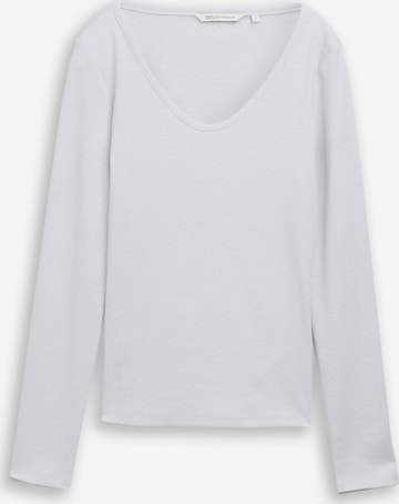 T-shirt TOM TAILOR DENIM en blanc : devant