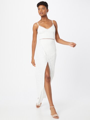 Skirt & Stiletto Evening Dress 'Faye' in White: front