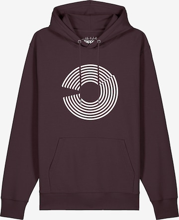 Sweat-shirt 'Abstract 01' Watapparel en marron : devant