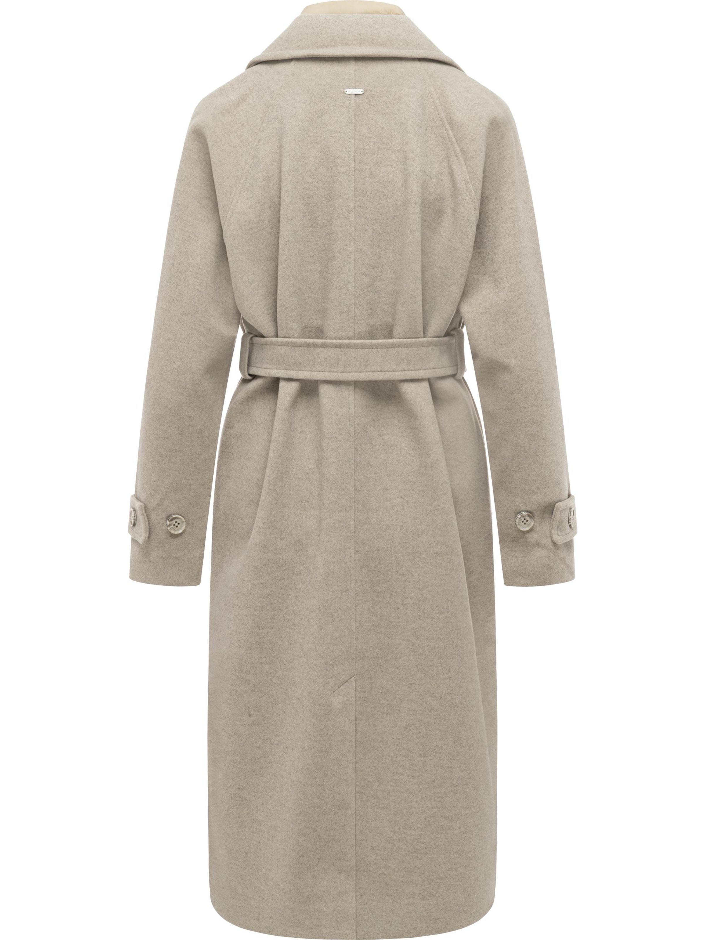 Manteau d’hiver 'Trenchie Felt Y' Ragwear en beige