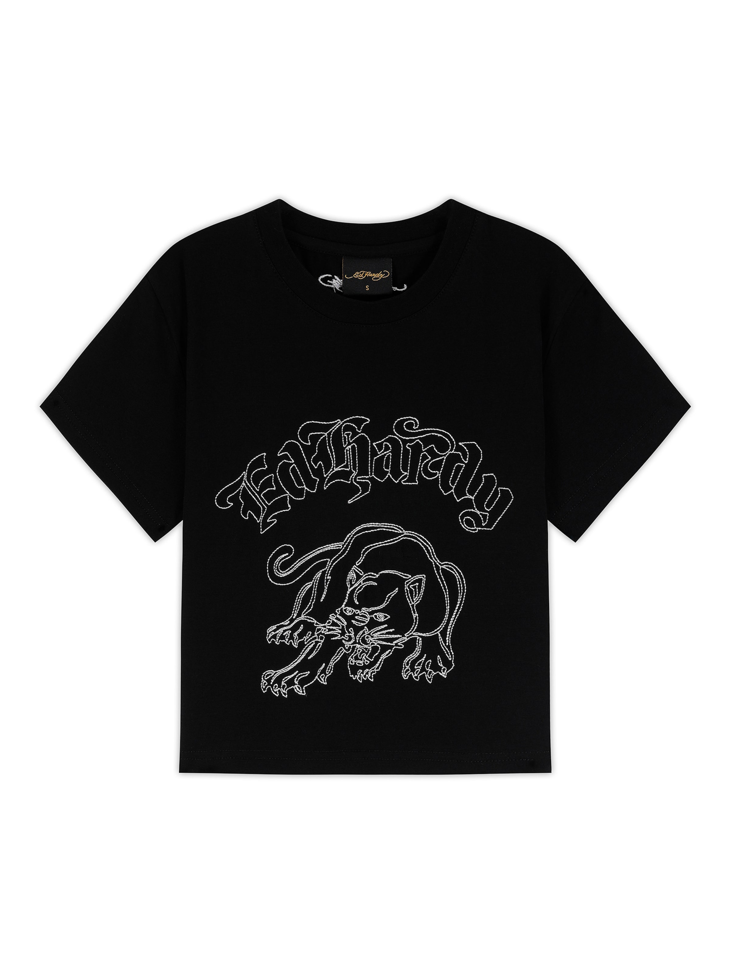 Ed Hardy Tričko 'Panther' – černá: přední strana