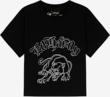 juoda Ed Hardy Marškinėliai 'Panther': priekis