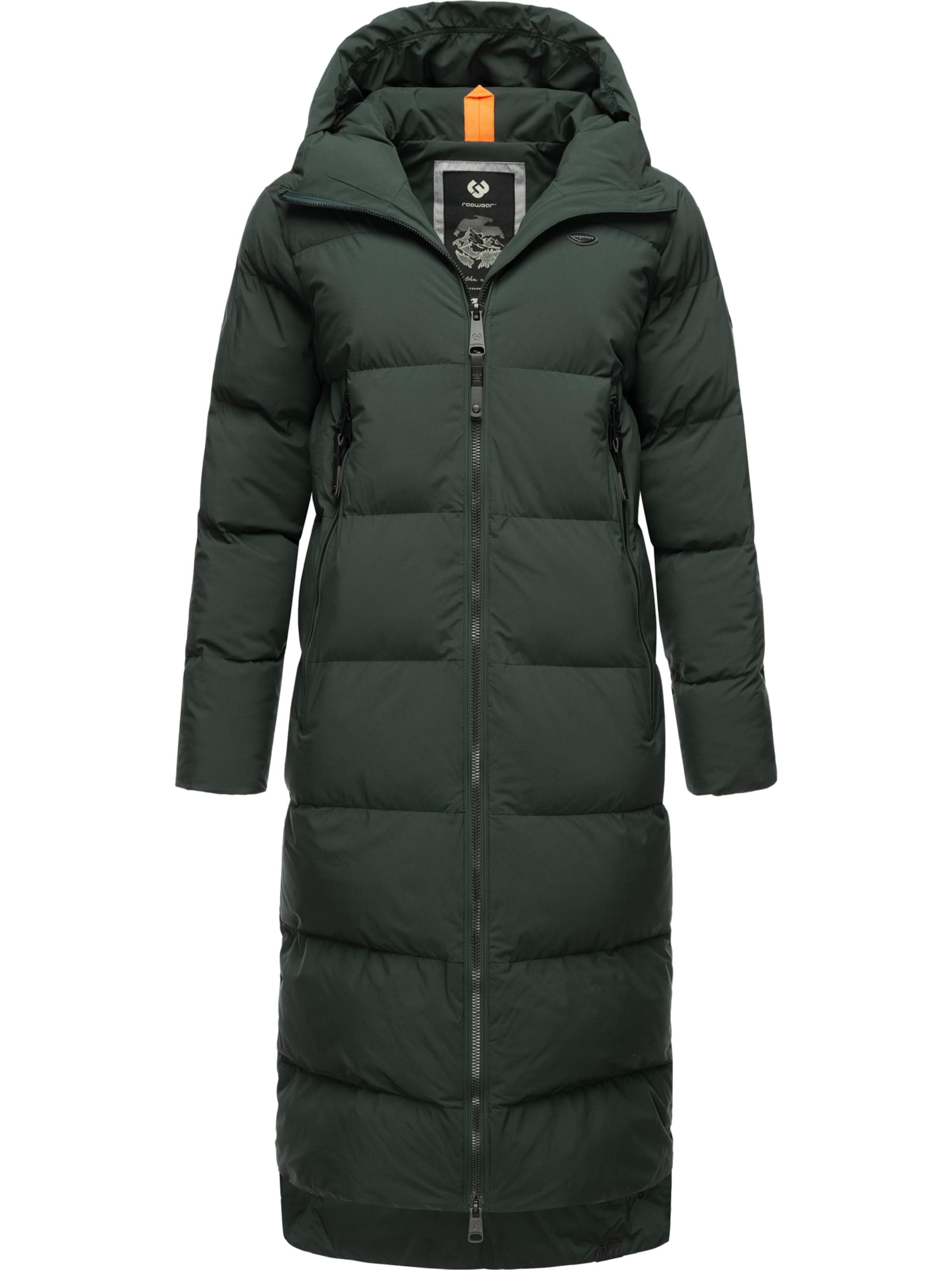 Ragwear Wintermantel 'Patrise' in Groen: voorkant