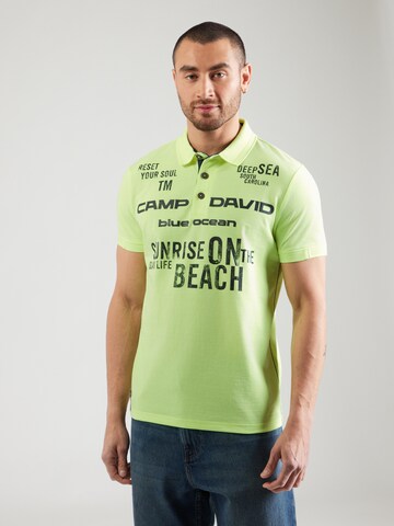 T-Shirt CAMP DAVID en vert : devant