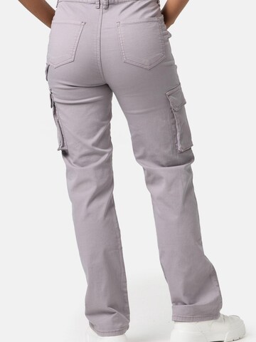 Worldclassca Loose fit Cargo Pants 'Damen Cargohose Freizeithose' in Grey