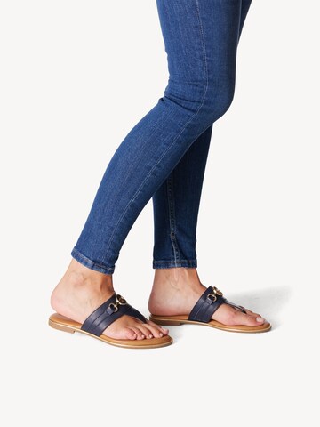 TAMARIS T-Bar Sandals in Blue: front