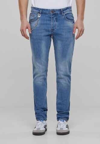 2Y Premium Skinny Jeans in Blue: front