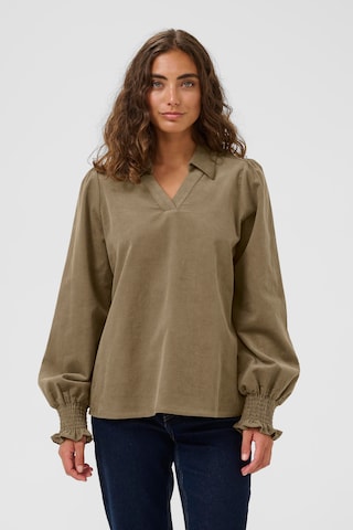 CULTURE Blouse 'Rhaena' in Brown: front