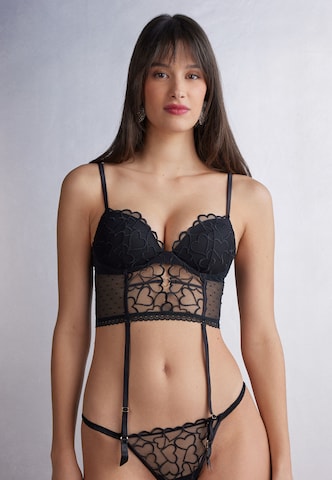 INTIMISSIMI Corsage 'SILVIA QUEEN OF HEARTS' in Black: front