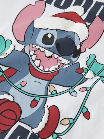 Tricou 'NKFSyra Stitch' de la NAME IT pe alb