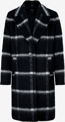 COMMA Between-Seasons Coat in Black: front