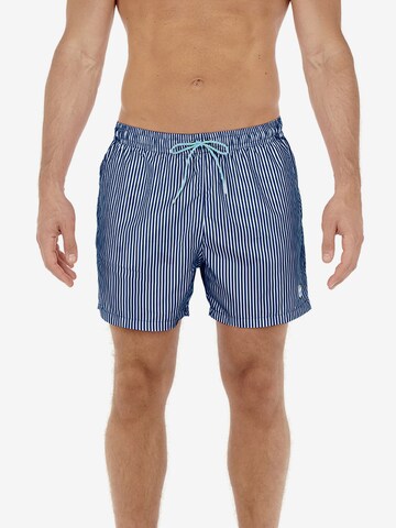 HOM Board Shorts 'Justin' in Blue: front