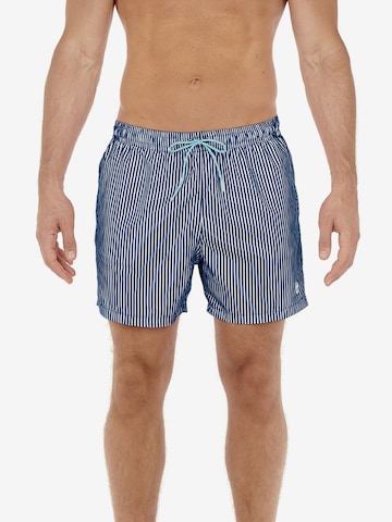 HOM Board Shorts 'Justin' in Blue: front