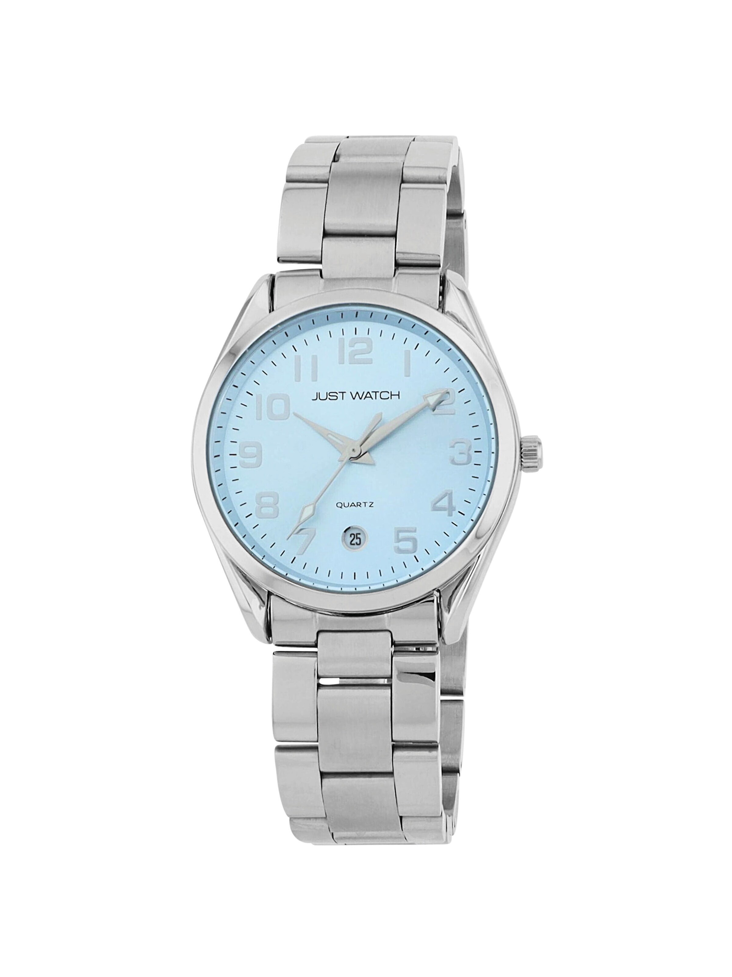 Just Watch Analog Watch 'Syrea, Datumsanzeige' in Silver: front