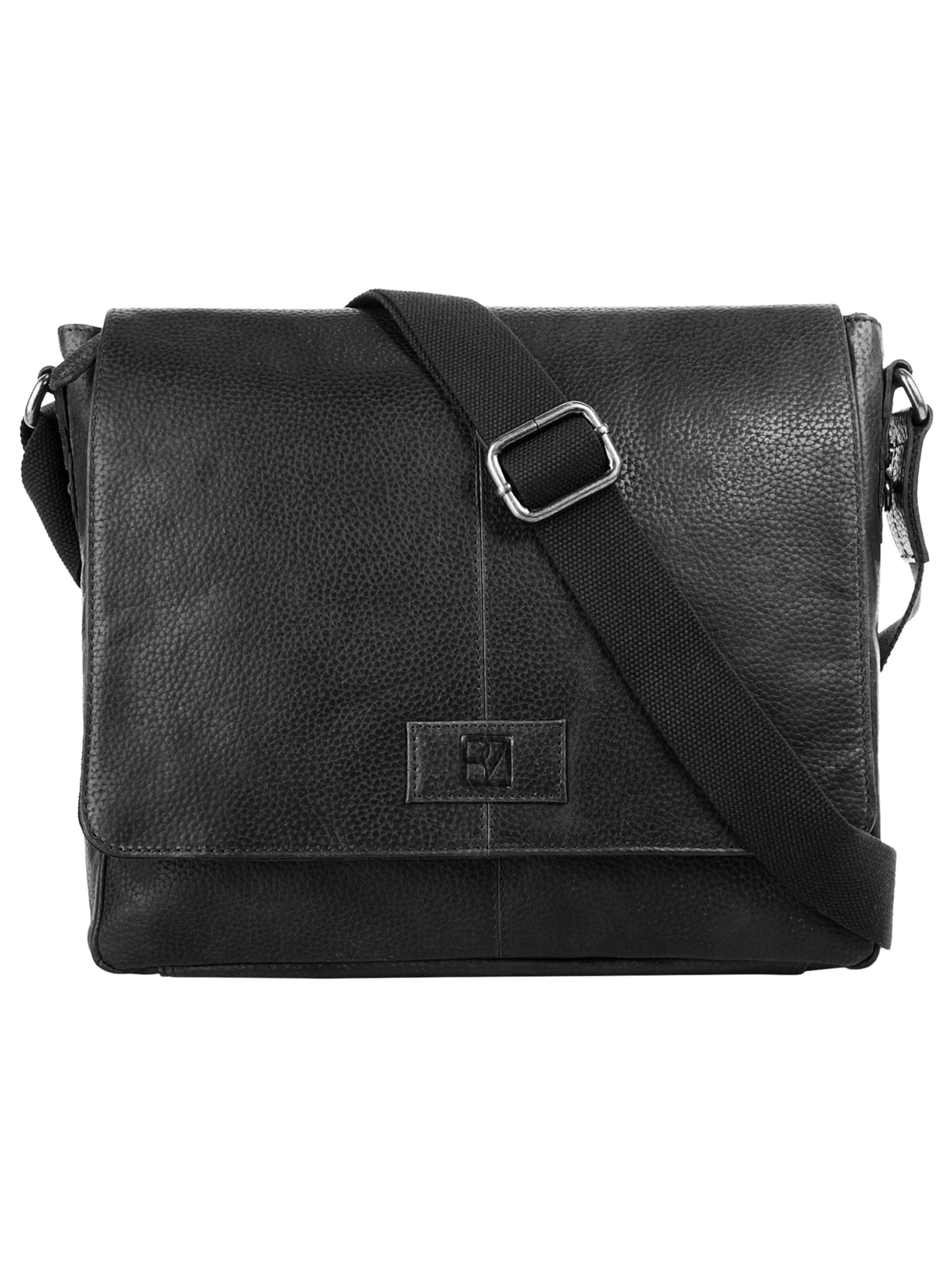 BODENSCHATZ Messenger 'Bodenschatz Umhängetasche' in Black: front