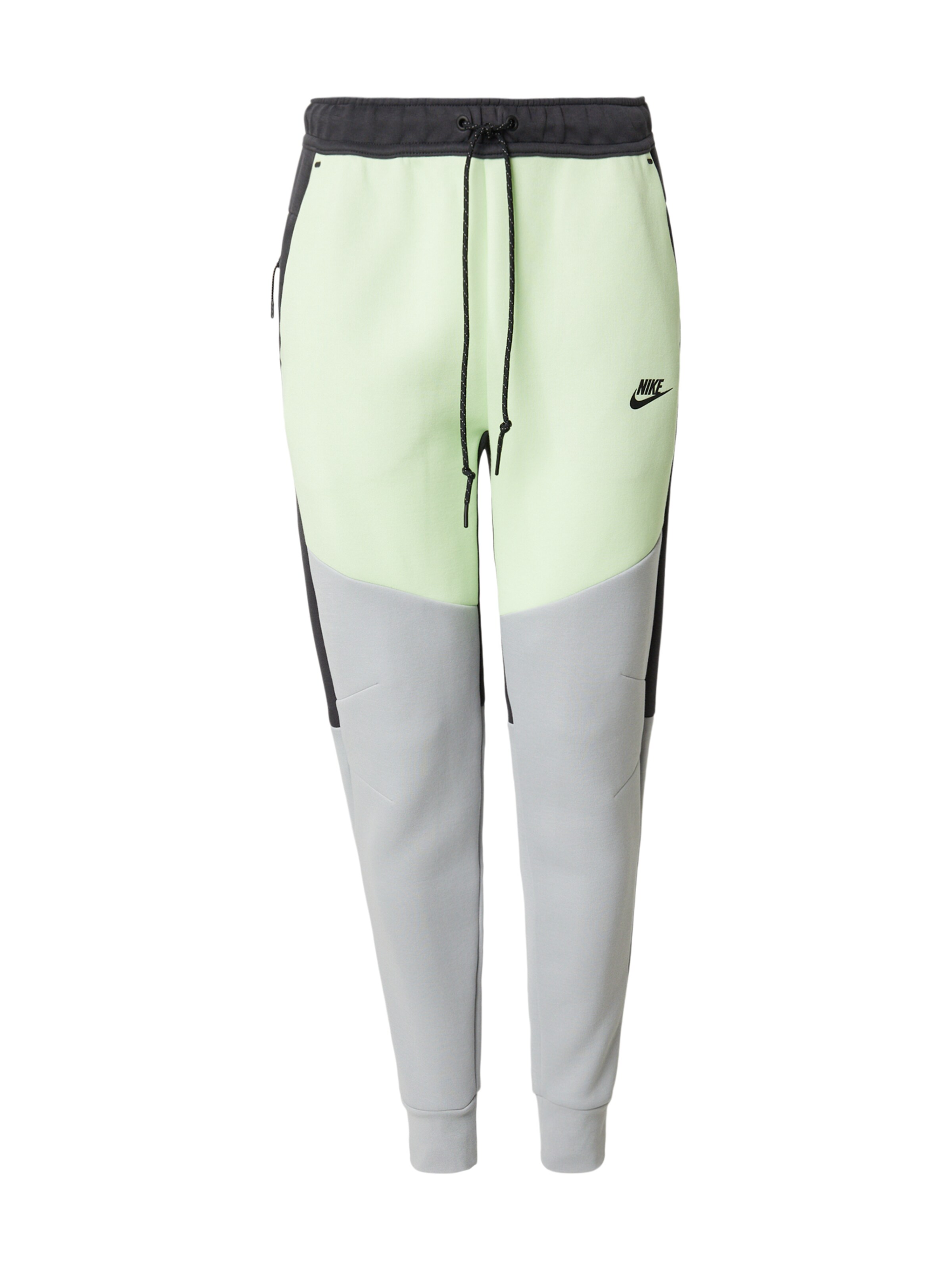 Pantaloni 'TCH FLC' Nike Sportswear di colore limone / grigio / antracite, Visualizzazione prodotti