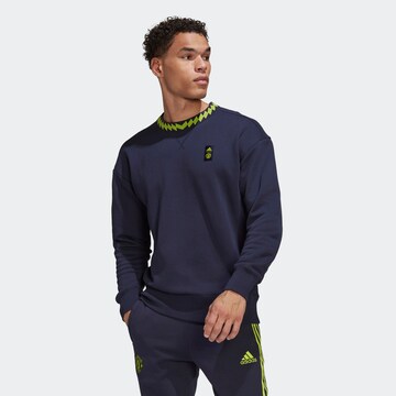 ADIDAS PERFORMANCE Athletic Sweatshirt 'Manchester United' in Blue: front