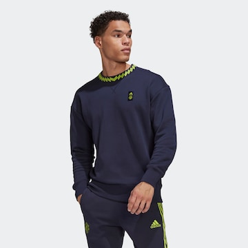 Sweat de sport 'Manchester United' ADIDAS PERFORMANCE en bleu : devant