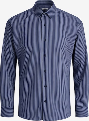 JACK & JONES - Ajuste regular Camisa de negocios en azul: frente