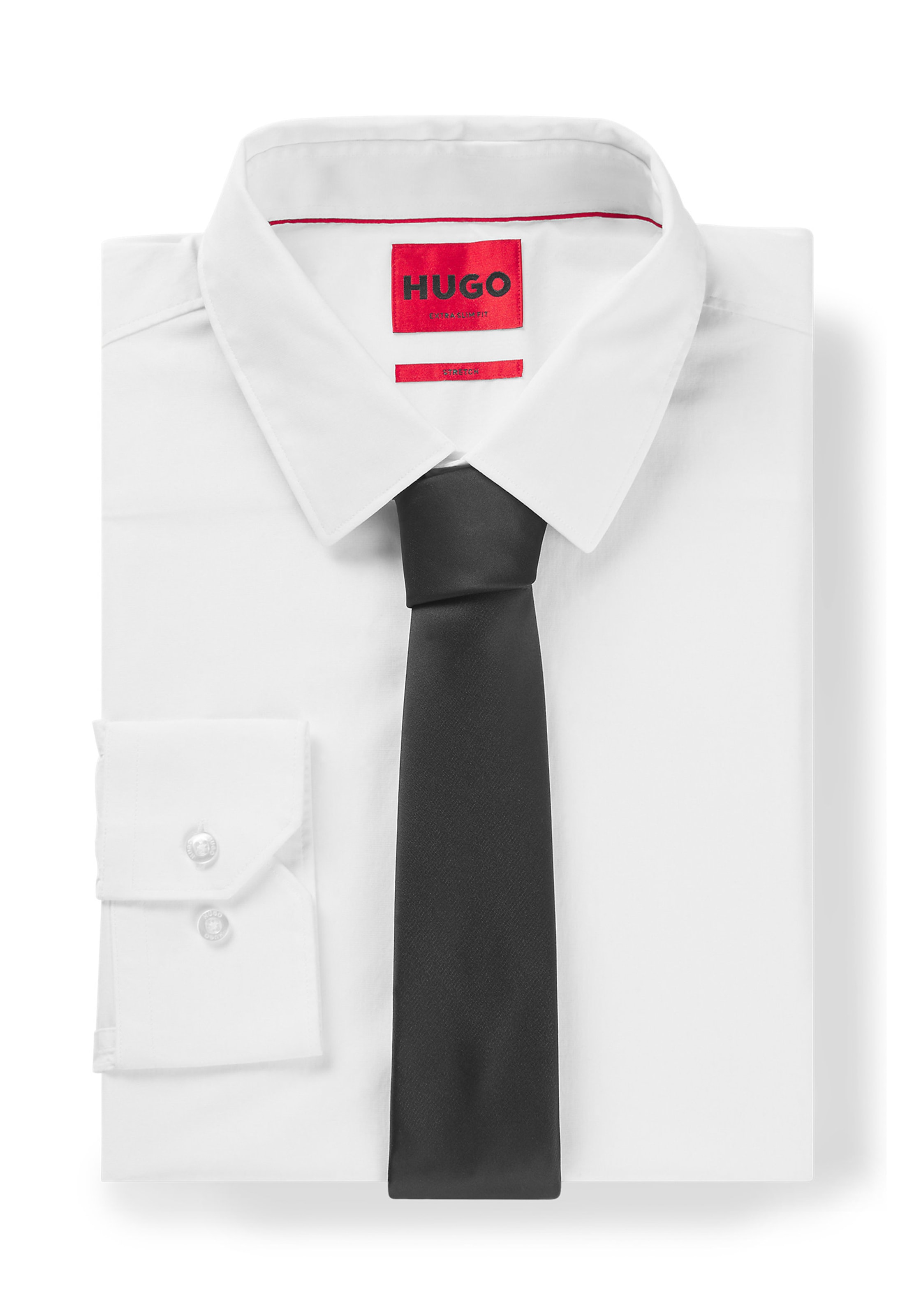 HUGO Krawatte in Schwarz