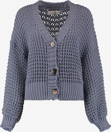 Hailys Knit Cardigan 'Bea' in Blue: front