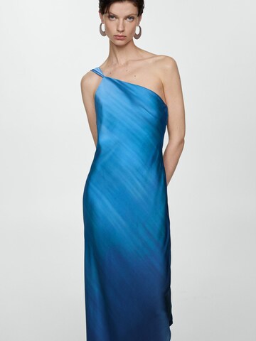 MANGO Večerné šaty 'Cielo' - Modrá