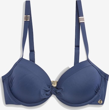 T-shirt Top per bikini di Next in blu: frontale