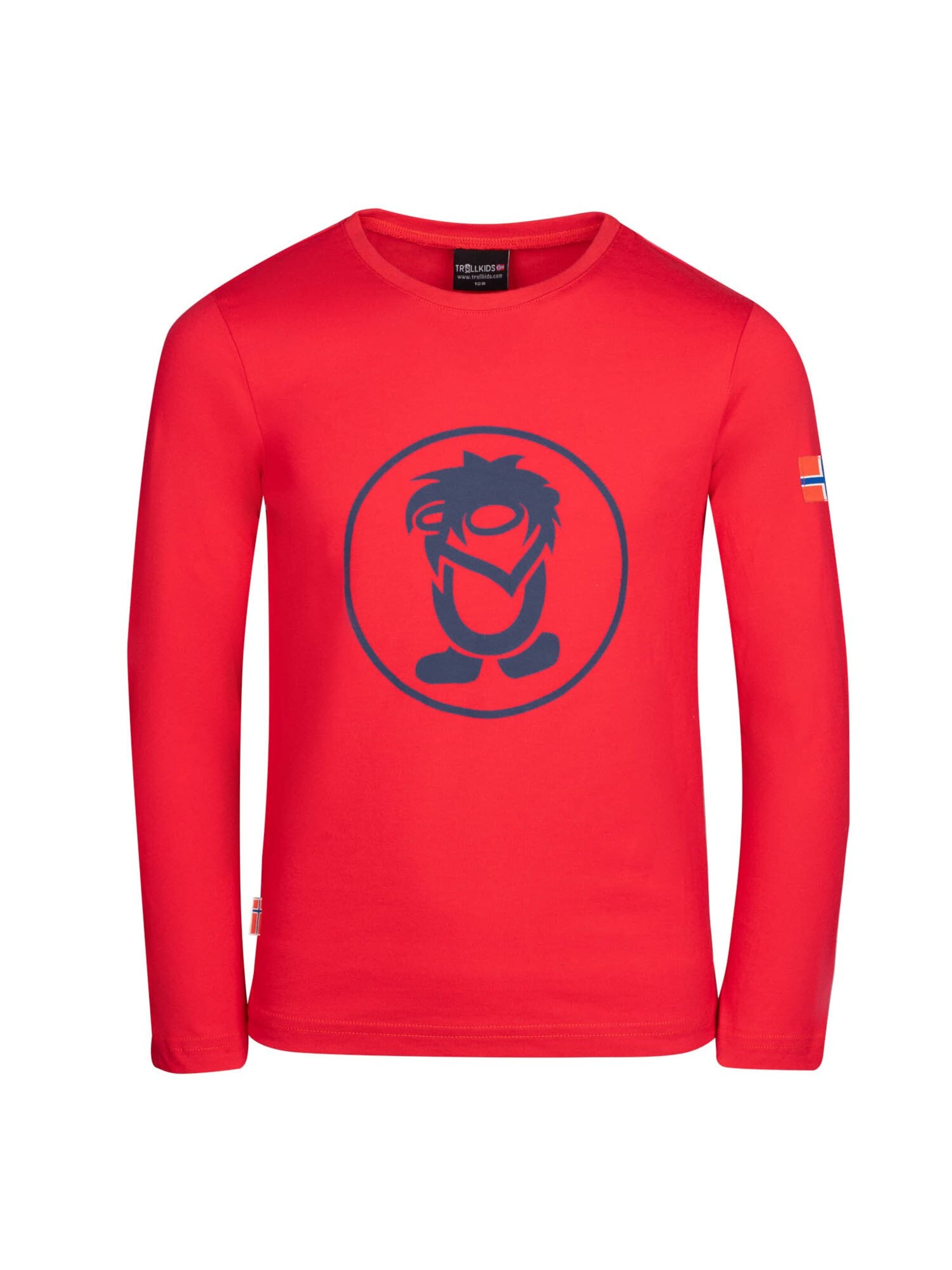 TROLLKIDS Performance Shirt in Red: front
