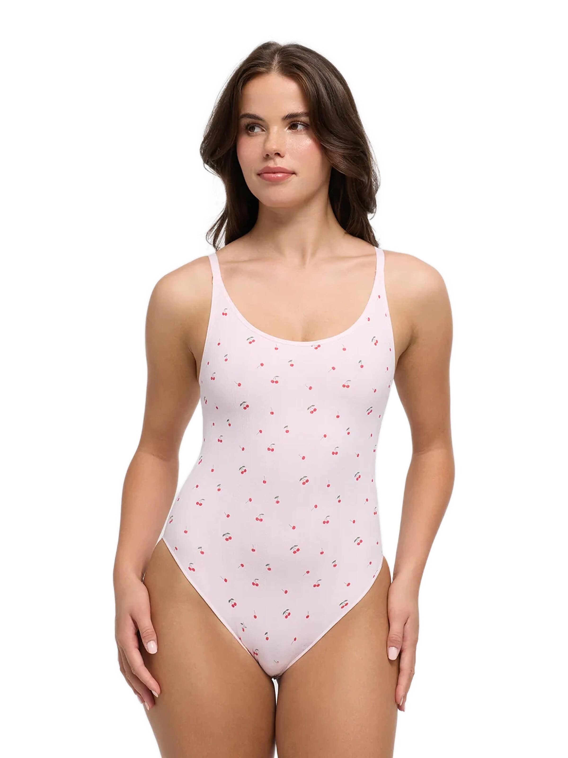 cfab Shapingbody 'Jacquard Shapewear mit Slip' in Roze