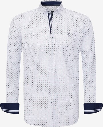 Sir Raymond Tailor Regular fit Button Up Shirt 'Athor' in White: front