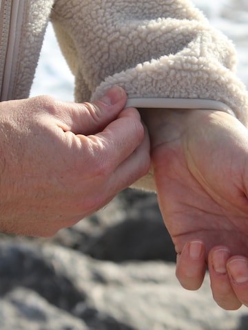 Surf Monkey Fleece jas in Beige