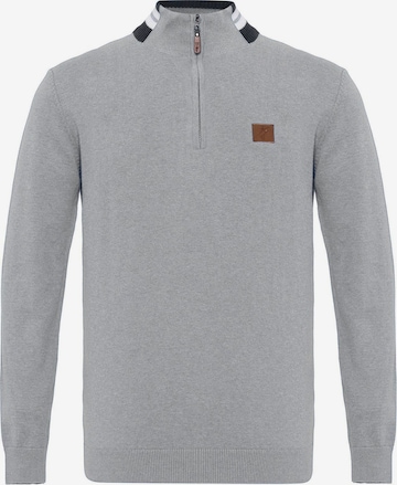 Pulover de la Jacey Quinn pe gri: față