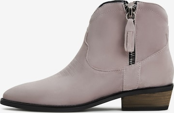 CESARE GASPARI Cowboy Boots in Grey: front