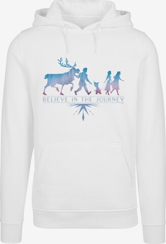 F4NT4STIC Sweatshirt 'Frozen 2 Believe In The Journey' in Wit: voorkant