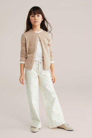 WE Fashion Knit cardigan in Brown