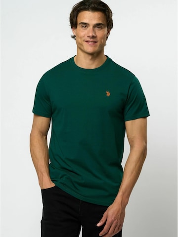 U.S. POLO ASSN. Shirt 'Arjun' in Grün: Vorderseite