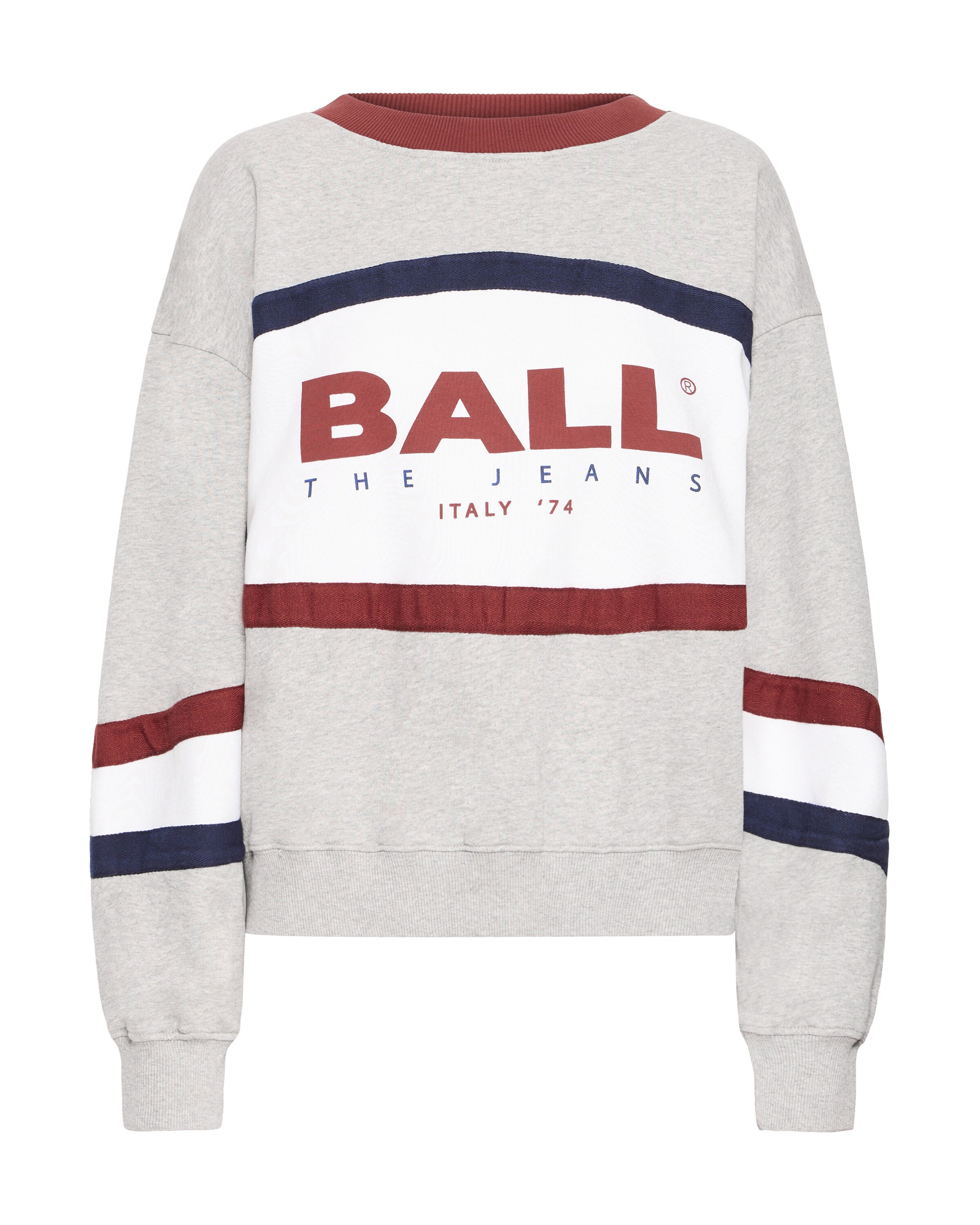 Sweat-shirt 'BALuca' Ball en gris : devant