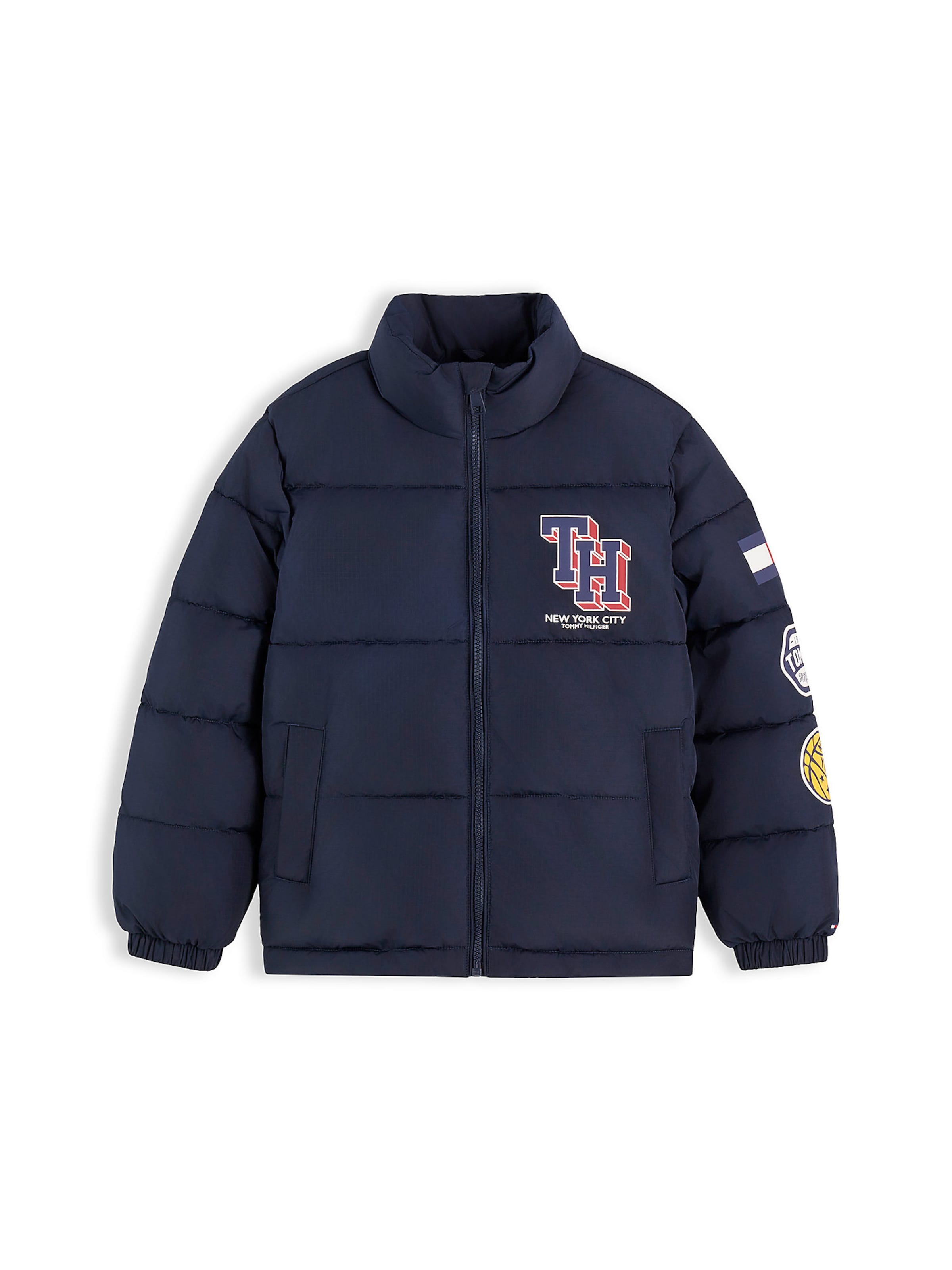 TOMMY HILFIGER Tussenjas in Blauw: voorkant