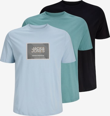 mėlyna Jack & Jones Plus Marškinėliai 'JJRain': priekis