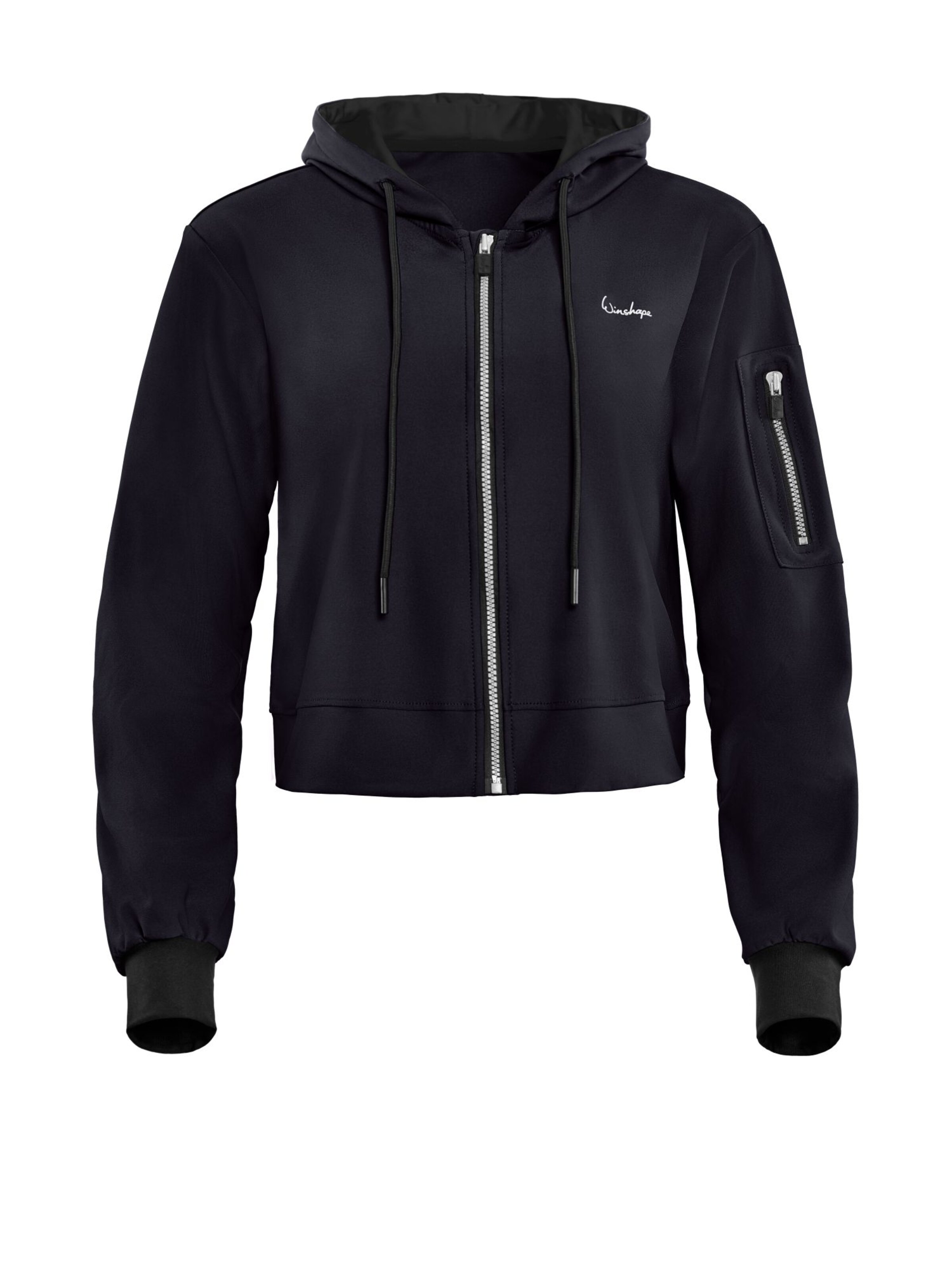 Winshape Αθλητικό μπουφάν 'J009C' σε μαύρο: μπροστά